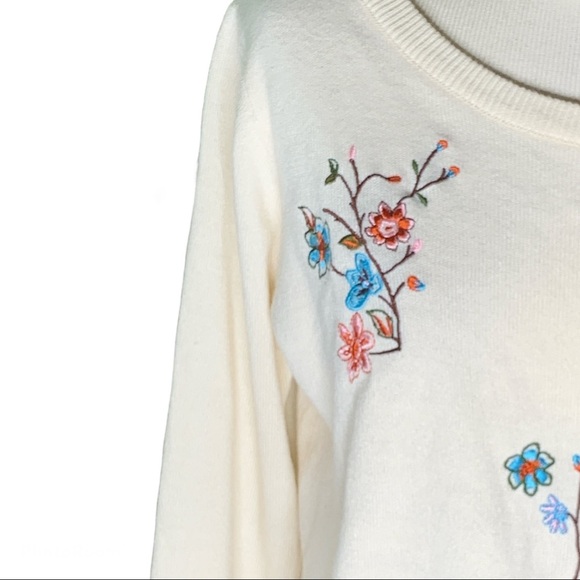 Jealous Tomato Bell Sleeve Embroidered Sweater - Picture 2 of 4